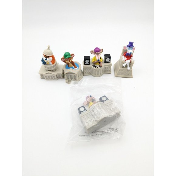 Burger King Kids Club Capitol Critters Toys 1992 Set of 5 - Picture 1 of 11